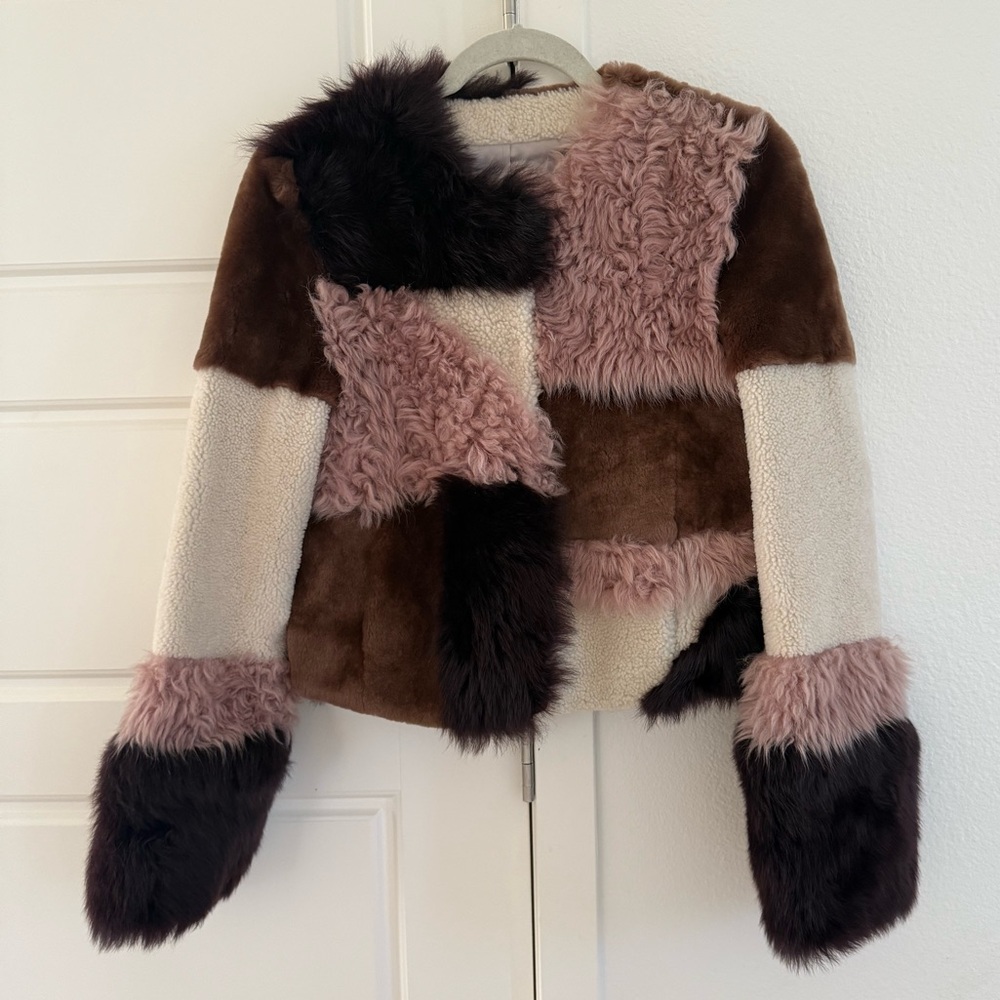 Ugg - Hal Patchwork Fur Jacket - image 4